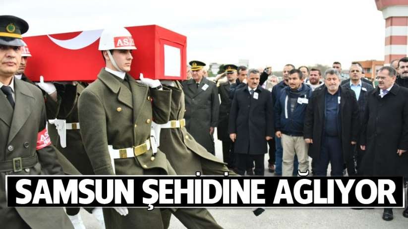 İdlib Şehidi Memleketi Samsun'da Gözyaşlarıyla Karşıladı