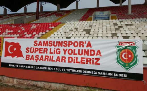 SAMSUNSPOR'A SÜPER LİG YOLUNDA BAŞARILAR DİLERİZ.